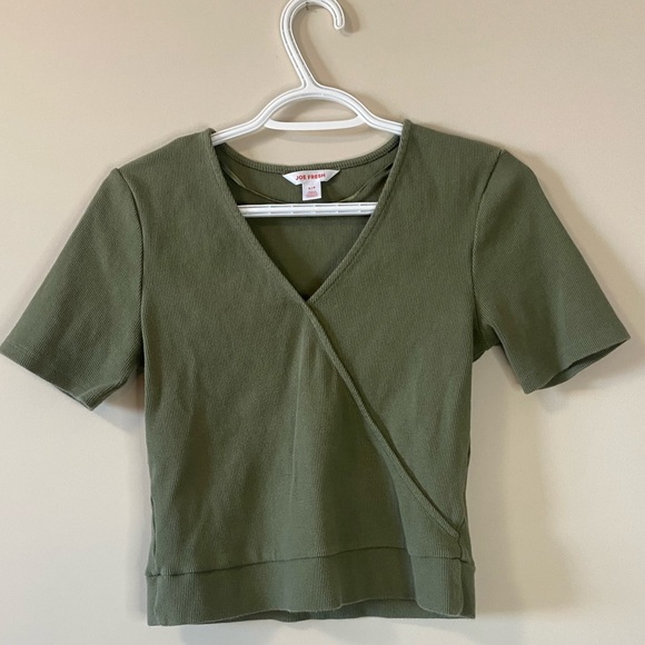 Joe Fresh Ribbed Crop Shirt - Picture 1 of 2